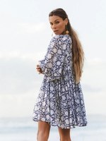 Imprimé Maxi femmes filles robe pur coton indien bloc impression tenue décontractée été soirée robe de soirée en gros longue Midi en vrac