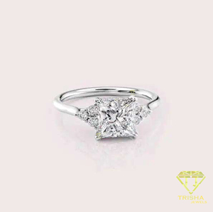 Indian Exporter Moissanite Engagement Ring for Bridal Accessories Wedding Ceremony Anniversary Celebration Available For Sale - Product Image 6