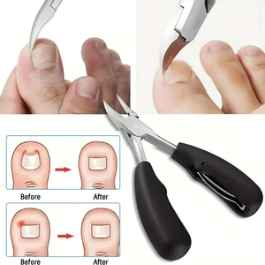 Stainless Steel Nail Clippers Wide Jaw Opening Flat Blade Sharp Tip-Durable Professional Tool for Thick Nails Finger Toe Use New - Product Image 4