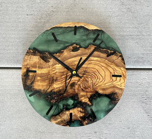 Reloj de Resina Epoxi de Fábrica al por Mayor, Reloj de Arte de Resina Epoxi Transparente sin Burbujas, Artesanía de Amor Tayyab para Decoración del Hogar y la Oficina, India - Product Image 6