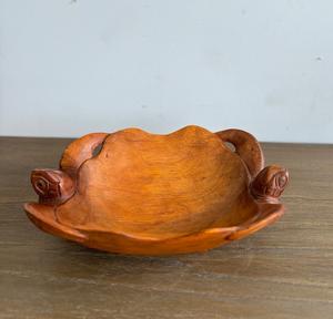 Hand Carved <b>Turtle</b> Fruit Bowl <b>Turtle</b> handmade handcrafted sheesham indian wooden fruit bowl - Product Image 6