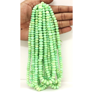 Cuentas de Ópalo Verde Pista: Cuentas de Piedras Preciosas Redondas AAA, 7-10 mm - Product Image 4