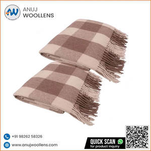 La manta de lana suave de lujo más vendida de Jacob tejida estilo mexicano del fabricante indio - Product Image 5