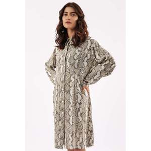 Vestido informal con estampado de serpiente para mujer - Product Image 6