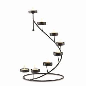 S.A Soporte de vela de metal artesanal Elegante soporte de vacaciones en casa para bodas Cumpleaños Navidades Pascua Otras ocasiones especiales - Product Image 1