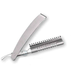 Navaja de Afeitar Profesional Desechable con Mango de Plástico Azul, Herramienta de Afeitado para Barbería, OEM - Product Image 6