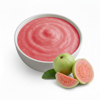 10 kg Natuurlijke Roze Guavepulp, dik, met toegevoegde conserveermiddelen, gladde textuur, vruchtensap, bulkverpakking, niet-GMO, voedselkwaliteit
