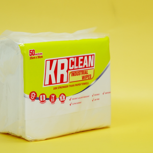 Lingettes industrielles en tissu non tissé Krclean 25x30cm 80 feuilles par paquet chiffons de nettoyage hygiéniques écologiques pour balcon/salle de soleil - Product Image 3