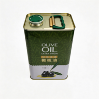Boîte en fer blanc rectangulaire personnalisée pour huile d'olive 1L/5L, qualité alimentaire, certifiée ISO9001, avec impression
