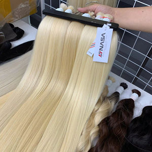 Extensions de cheveux en vrac Produit populaire 2024 Blond couleur très lisse soyeux 100% Cheveux vietnamiens bruts - Product Image 1