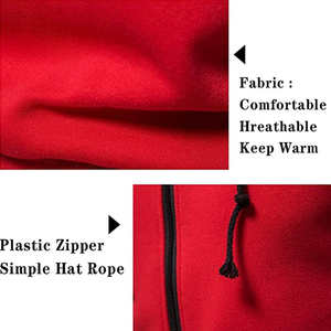 Sweat à capuche zippé en coton imperméable de haute qualité pour homme, essentiels d'hiver personnalisés, coupe courte, molleton lourd surdimensionné - Product Image 5