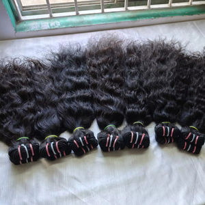 Extensiones indias de donante único Remy virgen 100% sin procesar Máquina de ondas profundas sueltas Trama doble Chennai India-Precio al por mayor - Product Image 1