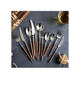 Ensemble de couverts en acier fini design pour les banquets somptueux, les fêtes traditionnelles et les élégants arrangements de cuisine modernes - Product Image 3