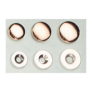 Sc Borchie Coprivite in Ottone Nichelato 14 mm Confezione da 12 Pezzi - Product Image 1