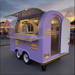 Camión de Comida Cuadrado de Aluminio Personalizable 2025, Nuevo, con Certificado DOT, Remolque Móvil para Café y Pizza - Product Image 1