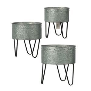 Macetas de Metal para decoración del hogar, nuevo diseño, alta calidad, jardín, más vendidas, galvanizadas, rústicas - Product Image 6