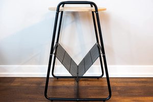 <b>Round</b> Display Wooden Top <b>Storage</b> <b>Side</b> <b>Table</b> Handmade High Quality Metal Strong Weight Lifted Nest and Wooden Metal <b>Side</b> <b>Tables</b> - Product Image 6