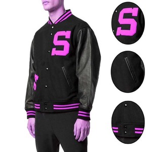 Customized Design Men's Baseball Letterman Varsity Wool Leather <b>Jacket</b> for Man College Baseball <b>Jacket</b> For Men Sportswear - Product Image 6