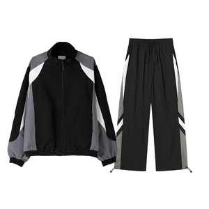 Ensemble de survêtement léger pour homme, veste et pantalon de sport pour la salle de sport, la course à pied, le jogging, les activités de plein air et le fitness - Product Image 1