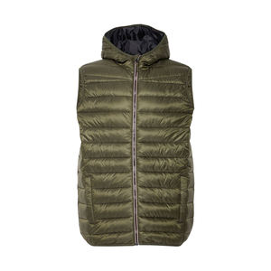 Chalecos acolchados de la mejor calidad para hombres sin mangas con cremallera en el bolsillo delantero cálido invierno a prueba de viento chaleco acolchado con sudaderas con capucha - Product Image 1