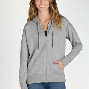 Fábrica de alta calidad Regular Fit 420 GSM Cremallera Sudadera con capucha Heavyweight Fleece Mujeres Sudaderas con capucha de invierno 2025 - Product Image 4