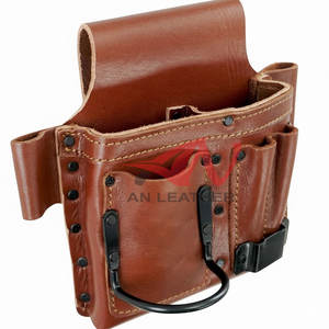 Tendance du moment : Sac à outils pour électricien en cuir de qualité supérieure, conçu pour les professionnels de la construction. - Product Image 6