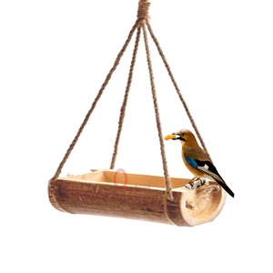 Casa de madera nido caja colgante impermeable comedero para pájaros para todos los pájaros pequeños para jardín balcón - Product Image 6