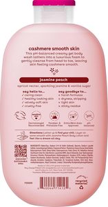 Gel Douche Hydratant Crémeux EOS Jasmin Pêche Cachemire 16oz au Beurre de Karité et Vitamine E, pH Équilibré, Végan, Vente en Gros - Product Image 2