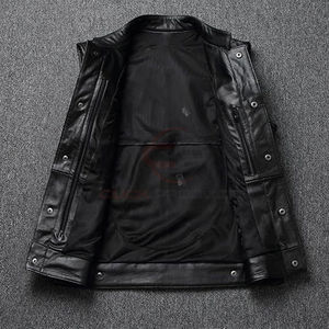 Chaleco de Cuero para Hombre al por Mayor, Nuevo Diseño Personalizado, Venta Caliente, Precio Razonable, Transpirable y Cómodo - Product Image 3