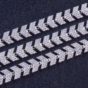 Cadena Cubana de Oro de 10K de Lujo con Diamantes Cultivados en Laboratorio, Collar Moderno con Incrustaciones de Diamantes, Joyería de Lujo, Regalo para Hombres, Moda Hip Hop - Product Image 4