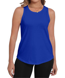 Femmes décontracté été sans manches débardeurs coupe ample tricoté tunique chemise brodé plume décoration col rond respirant - Product Image 4