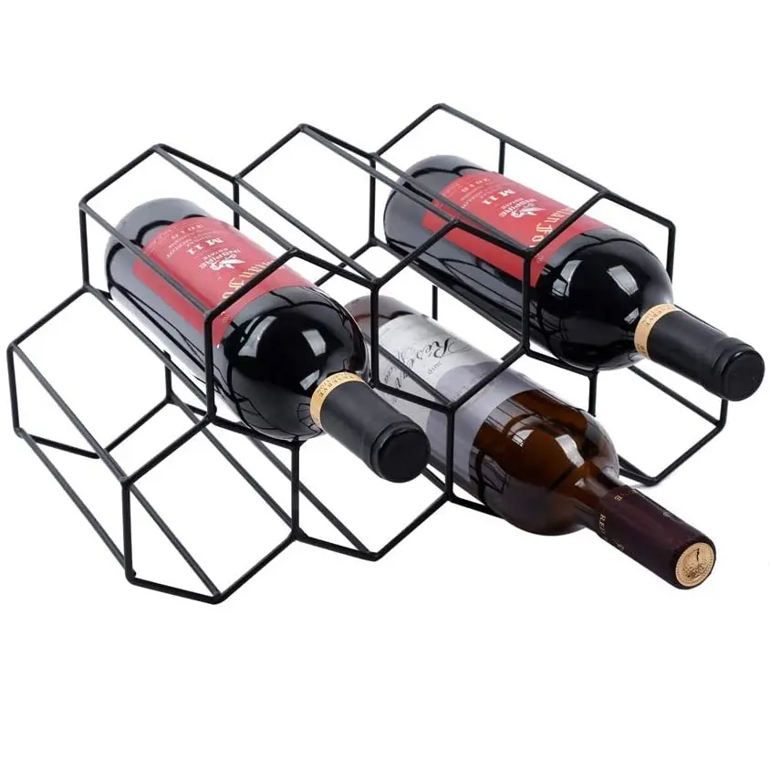 शराब रैक और ग्लास धारक औद्योगिक धातु के साथ उच्च फ्रीस्टैंडिंग फ्लोर वाइन बार कैबिनेट और घर और रसोई शराब रैक टेबल के लिए