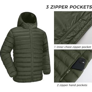 เสื้อแจ็คเก็ตพัฟเฟอร์ผู้ชายแบบยาวสำหรับกิจกรรมกลางแจ้ง ผ้าแคนวาส คอตั้ง กันน้ำ กันลม อุ่นพิเศษ ระบายอากาศได้ดี แห้งเร็ว เสื้อคลุมสำหรับฤดูหนาว - Product Image 4