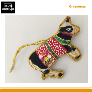 Fabricado EN LA India, superventas, estilo moderno hecho a mano, forma de vaca, 10cm de ancho, adornos colgantes de Navidad para decoración del hogar - Product Image 6