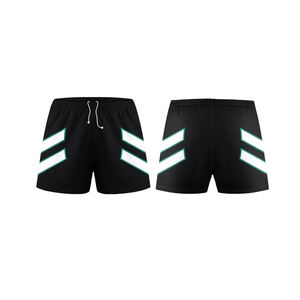 Pantalones cortos reversibles por sublimación personalizados, pantalones cortos de rugby unisex de malla transpirable de secado rápido fino para verano - Product Image 6