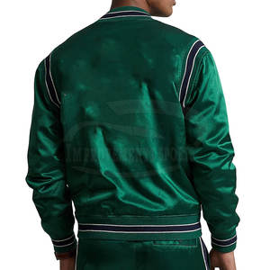 Service OEM Veste d'Hiver en Satin pour Homme Veste en Satin de Qualité Supérieure Nouvelle Arrivée Veste en Satin pour Homme - Product Image 3