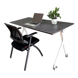 Burke 1.4m Folding <b>Table</b> with Adjustable CB68178 Folding Chairs - Product Image 1