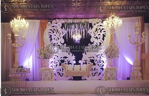 Escenario de boda con tema de ventana Escenario de boda al aire libre de estilo europeo moderno - Product Image 4