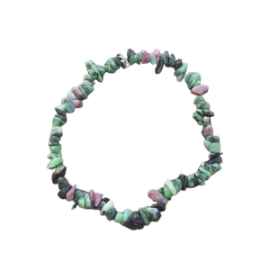 สร้อยข้อมือชิปทับทิม Zoisite ธรรมชาติสร้อยข้อมือคริสตัลหินอัญมณีสำหรับผู้หญิงคริสตัลธรรมชาติสีสันสดใสขายส่ง - Product Image 6