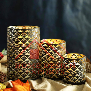 Hot Selling Handmade Glass Candle Vote T Light Holder Candle <b>Jar</b> - Product Image 6