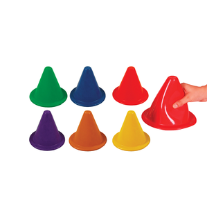 Conos de agilidad Premium Cono de PVC flexible de 16 cm Plástico resistente a la intemperie y no tóxico para exportación mundial - Product Image 1