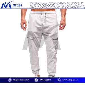 Pantalones Cargo de lona rectos de moda para hombre para todas las estaciones, cómodas aventuras al aire libre con costuras duraderas - Product Image 2