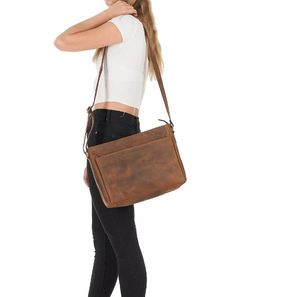 Édition limitée en cuir véritable sac fourre-tout Logo personnalisé fermeture à glissière imperméable toile doublure bandoulière été automne hiver - Product Image 2