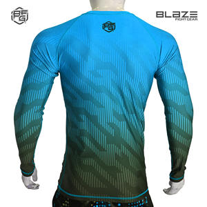 Camisa de compresión de manga larga de secado rápido para hombres para adultos-hecha de poliéster/Spandex - Product Image 3