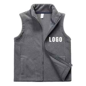 Gilet en molleton sans manches personnalisé pour hommes Broderie de logo personnalisé pour les activités de plein air en hiver-Camping travail ou uniformes - Product Image 6