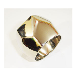 Vente haut de gamme décoration de Table en laiton nickelé rond de serviette Style Vintage Look classique métal fer porte-anneau de serviette cristal - Product Image 1