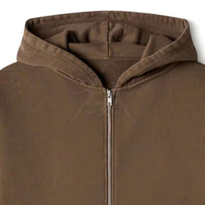 Sudadera con capucha premium con cremallera completa, tejido cálido para uso en todas las estaciones y comodidad, sudadera básica con cremallera. - Product Image 3