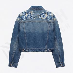 Chaqueta Casual de Invierno para Hombre, de Mezclilla Teñida, Antiarrugas, de Algodón Transpirable, Color Personalizable, Estilo Urbano de Moda - Product Image 2