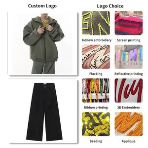 Venta caliente de los hombres de gran tamaño pulóver sudadera personalizada OEM serigrafiado de peso pesado de algodón de cuello redondo para el invierno - Product Image 4