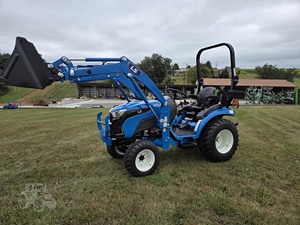 Tractor de Ruedas LS Azul 4WD con Cargador Frontal y Retroexcavadora, Equipo Agrícola Multifuncional - Product Image 3